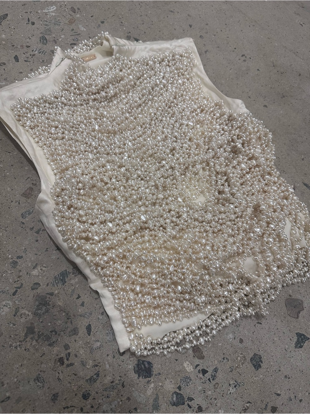 Cult Gaia Taraji Sleeveless Top in Pearl Draped - Picture 9 of 11